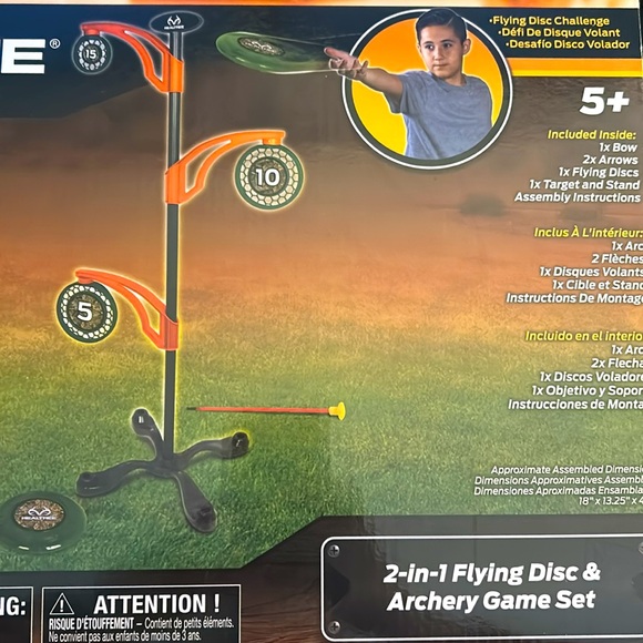 Realteee 2 in 1 flying disc and archery game set - Picture 2 of 4